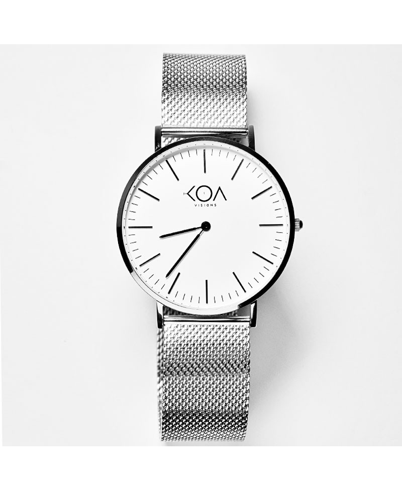 Koa Visions montre en acier gris