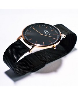 Black steel watch